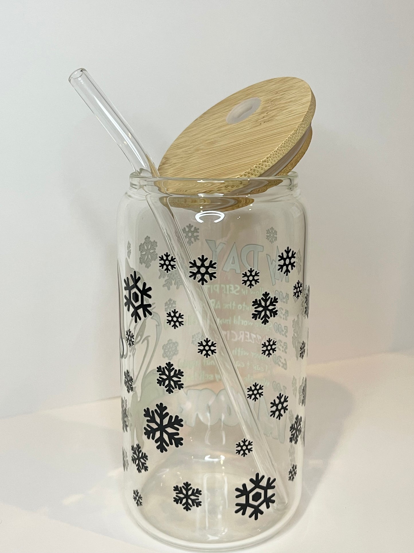 16 oz. My Day Grinch Glass Cup