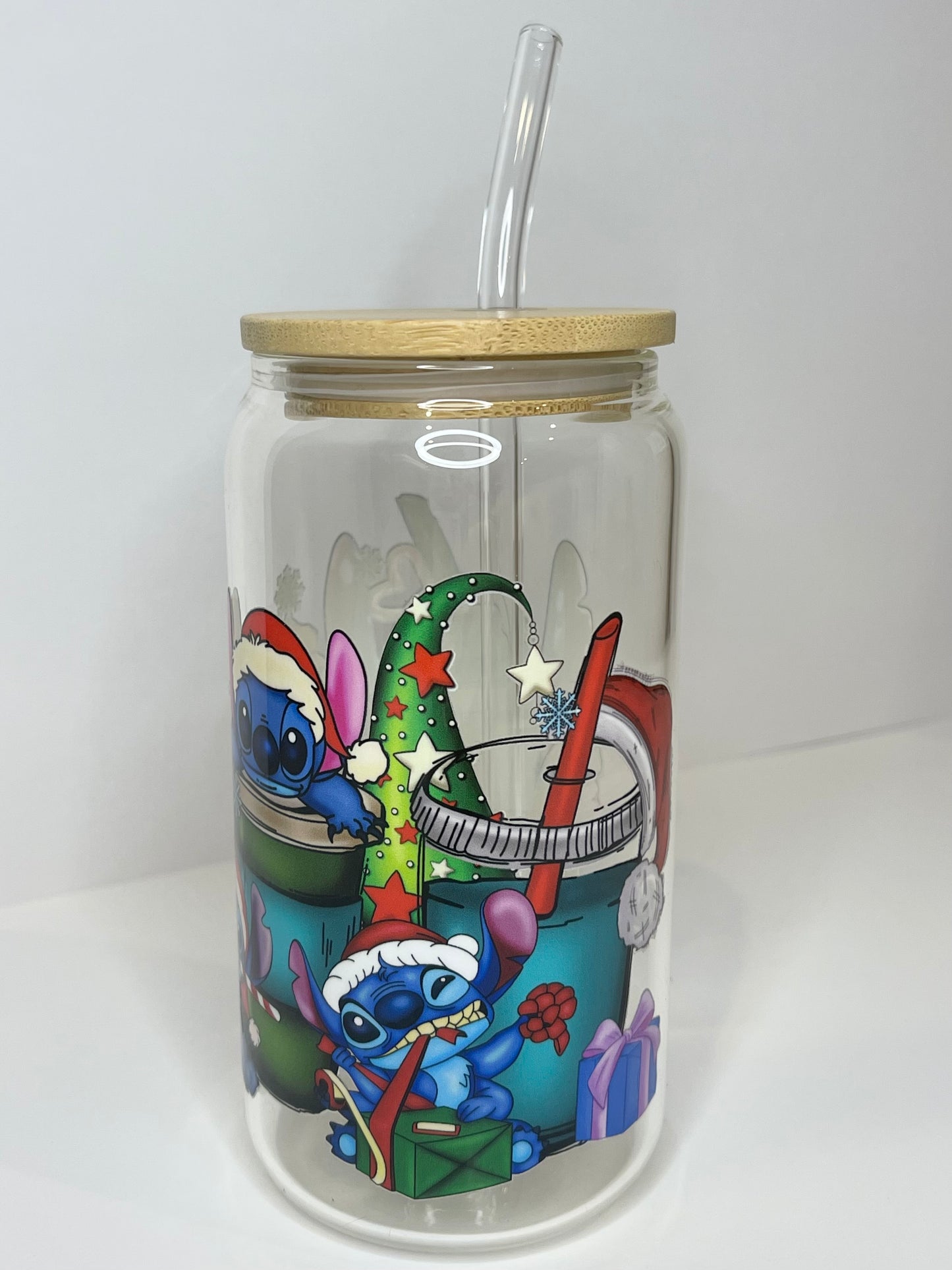 16 oz. Stitch Glass Cup