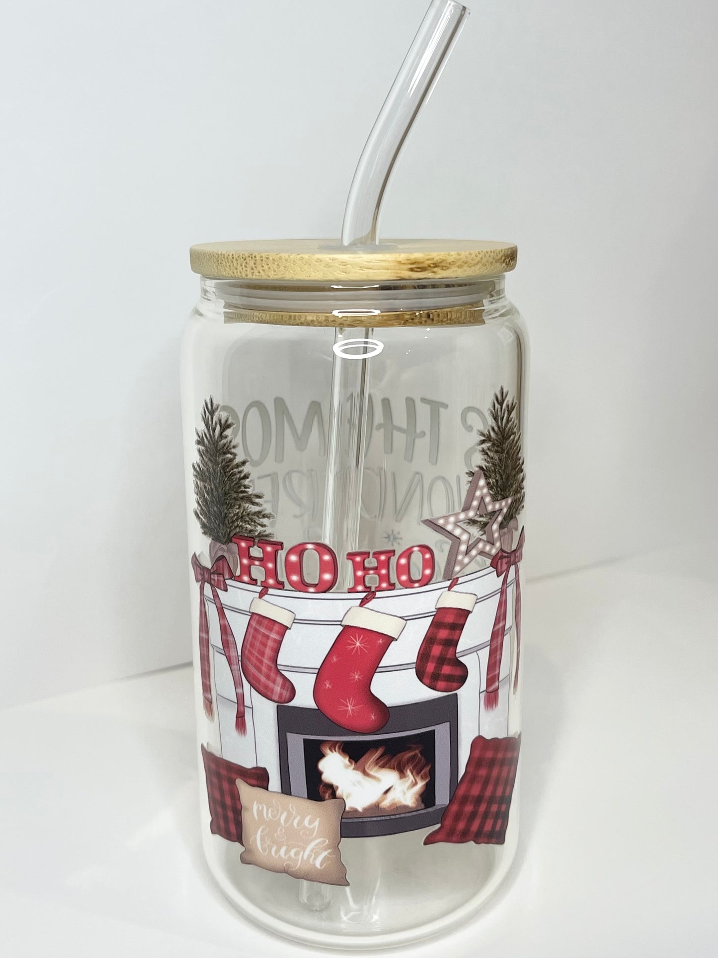 16. oz It’s the Most Wonderful Time of the Year Campfire Glass Cup