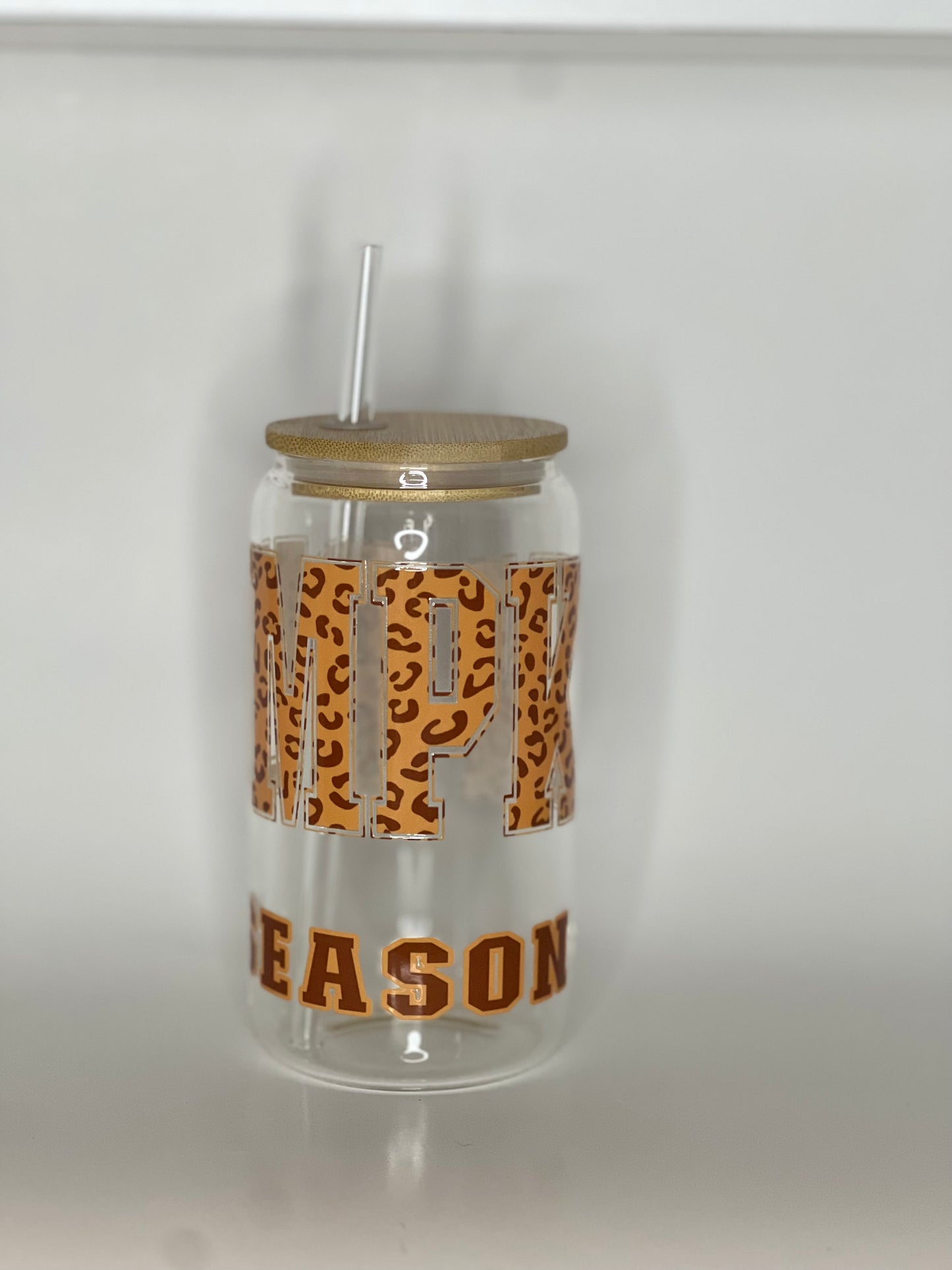 16 oz. Pumpkin Season Glass Cup