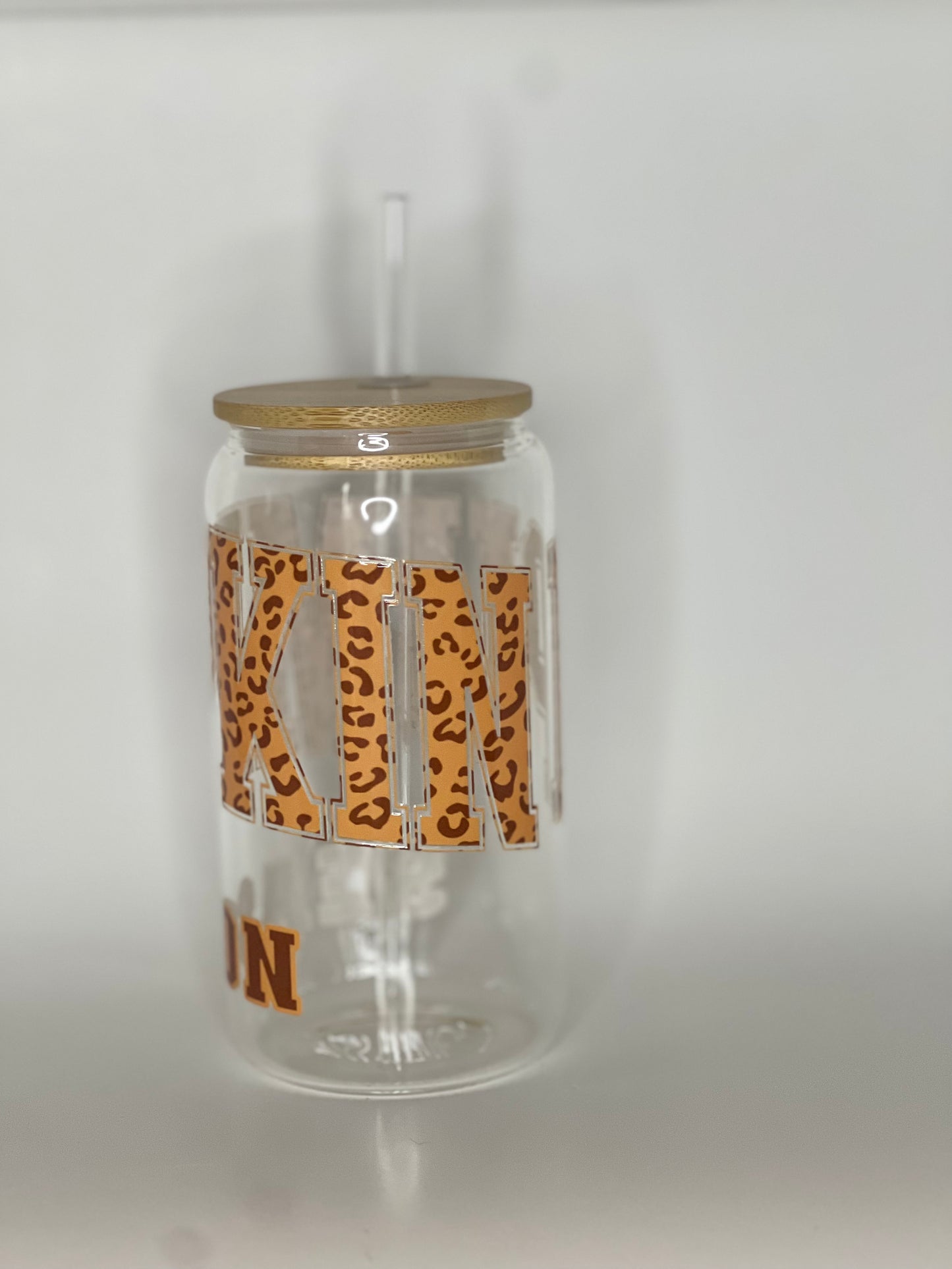 16 oz. Pumpkin Season Glass Cup