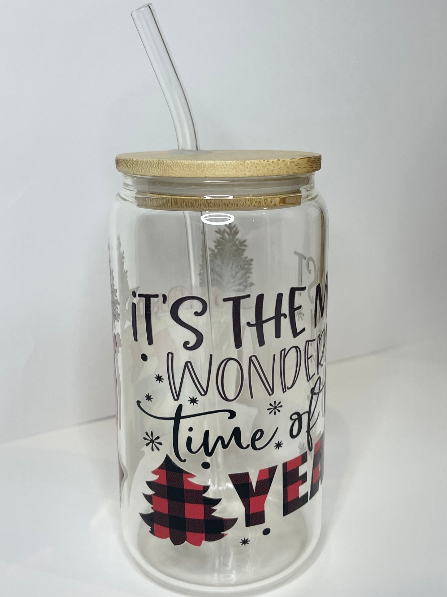 16. oz It’s the Most Wonderful Time of the Year Campfire Glass Cup