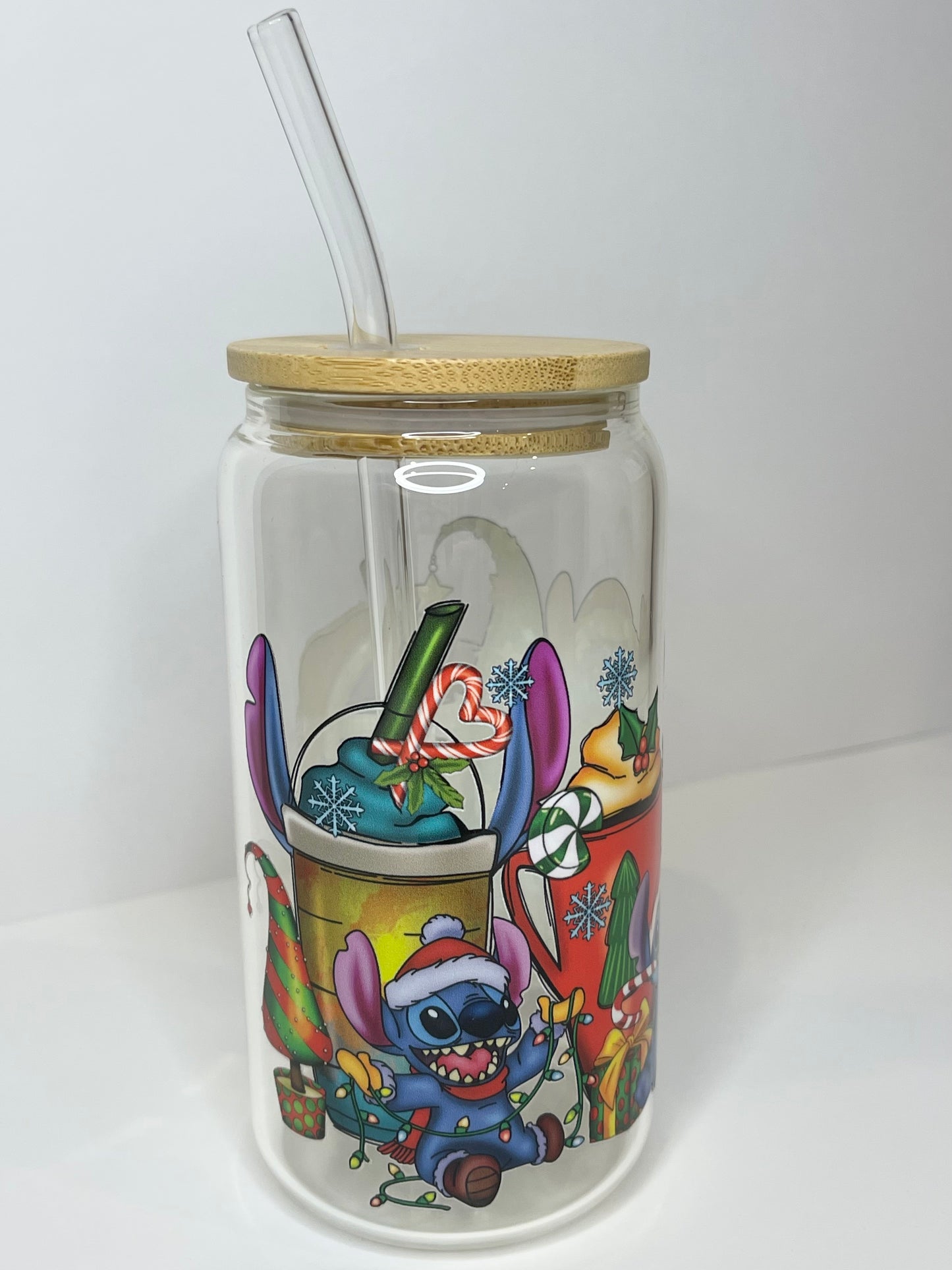 16 oz. Stitch Glass Cup