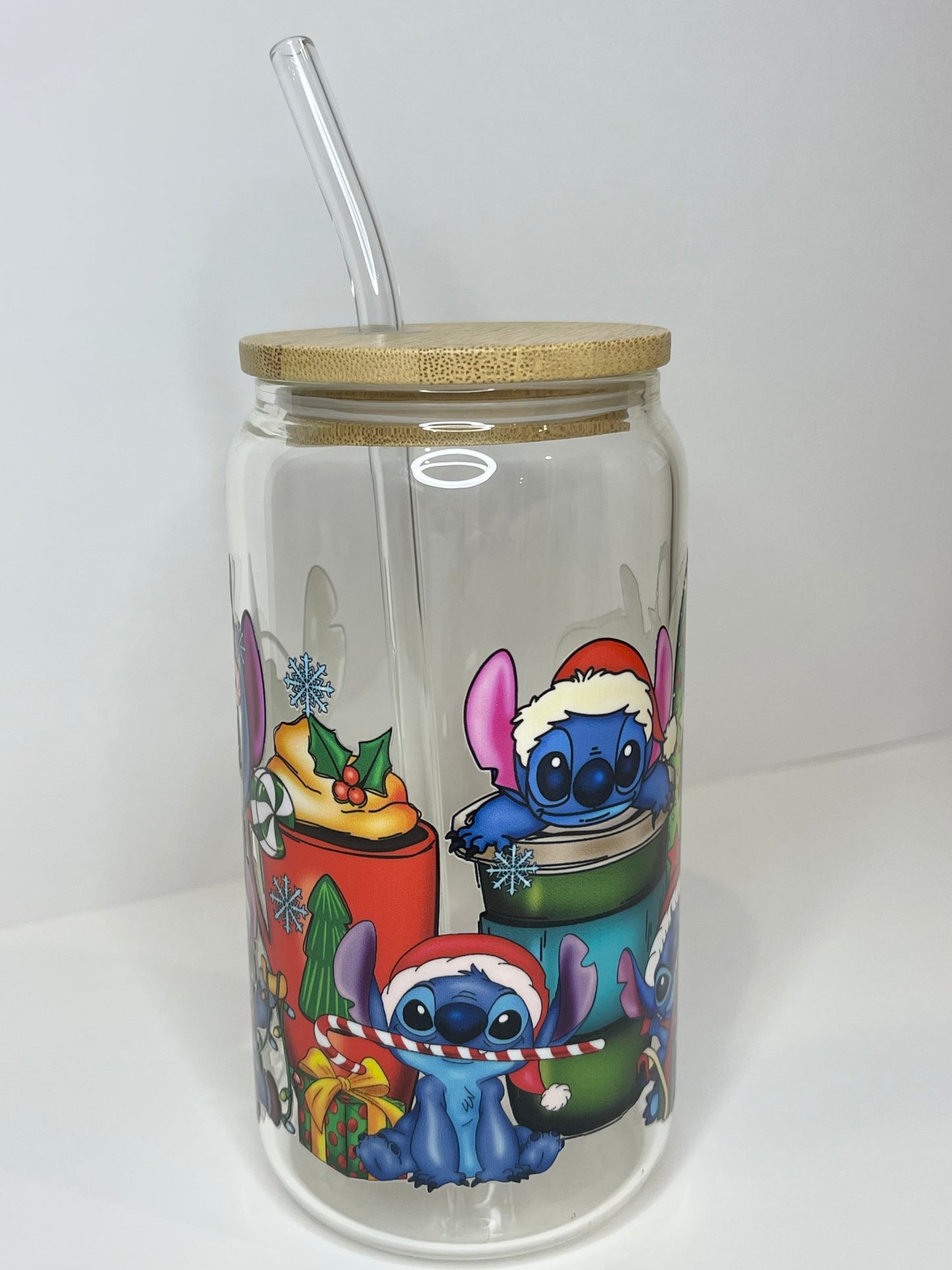 16 oz. Stitch Glass Cup