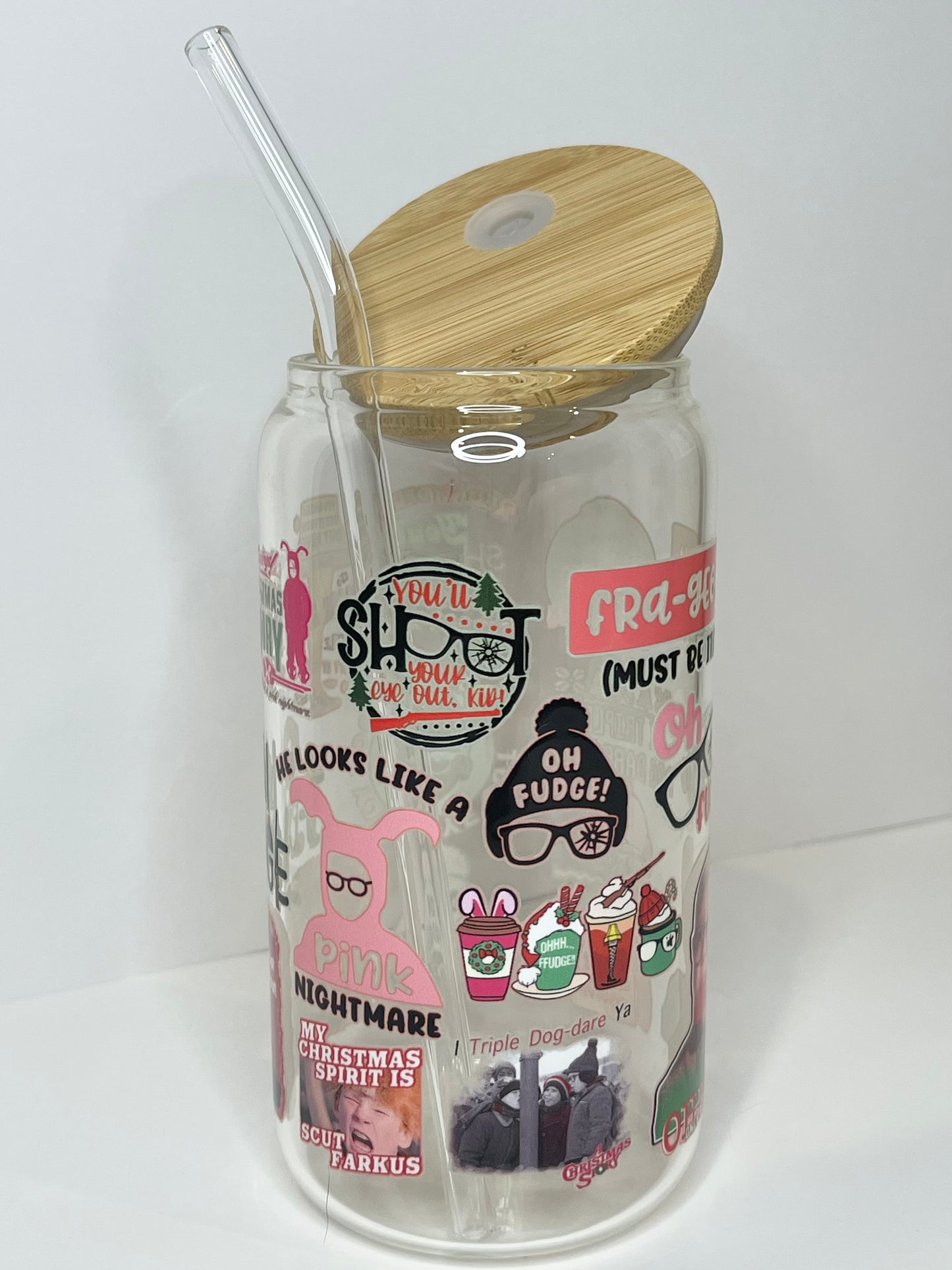 16 oz. A Christmas Story Glass Cup