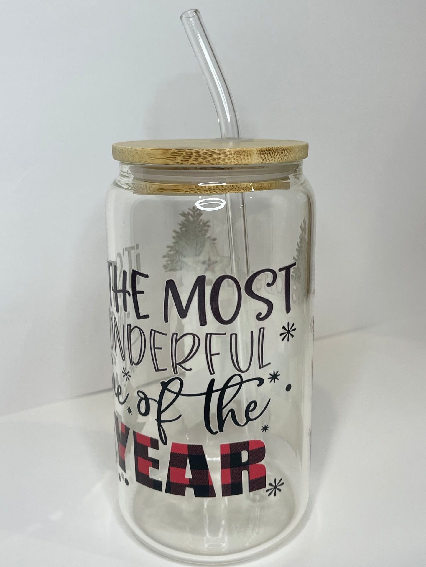 16. oz It’s the Most Wonderful Time of the Year Campfire Glass Cup