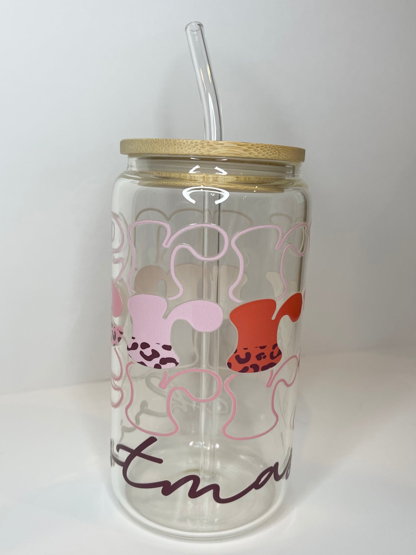 16 oz Merry Christmas Glass Cup