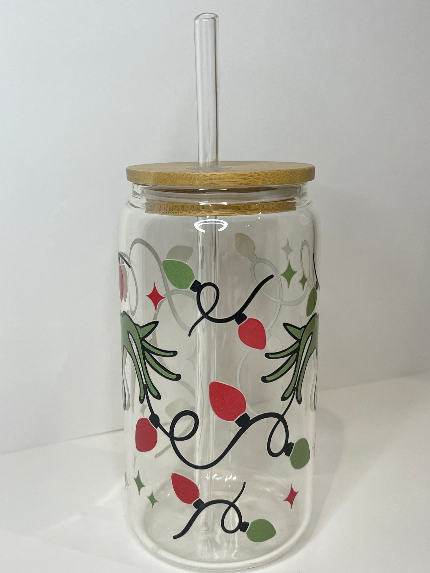 16 oz Grinchmas Light Glass Cup