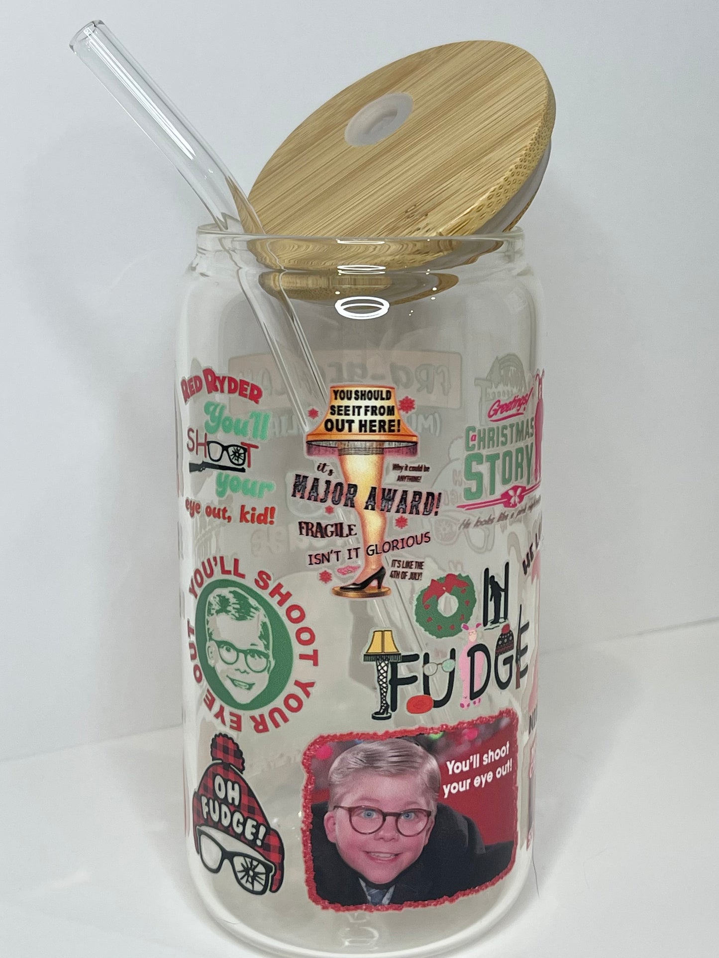 16 oz. A Christmas Story Glass Cup
