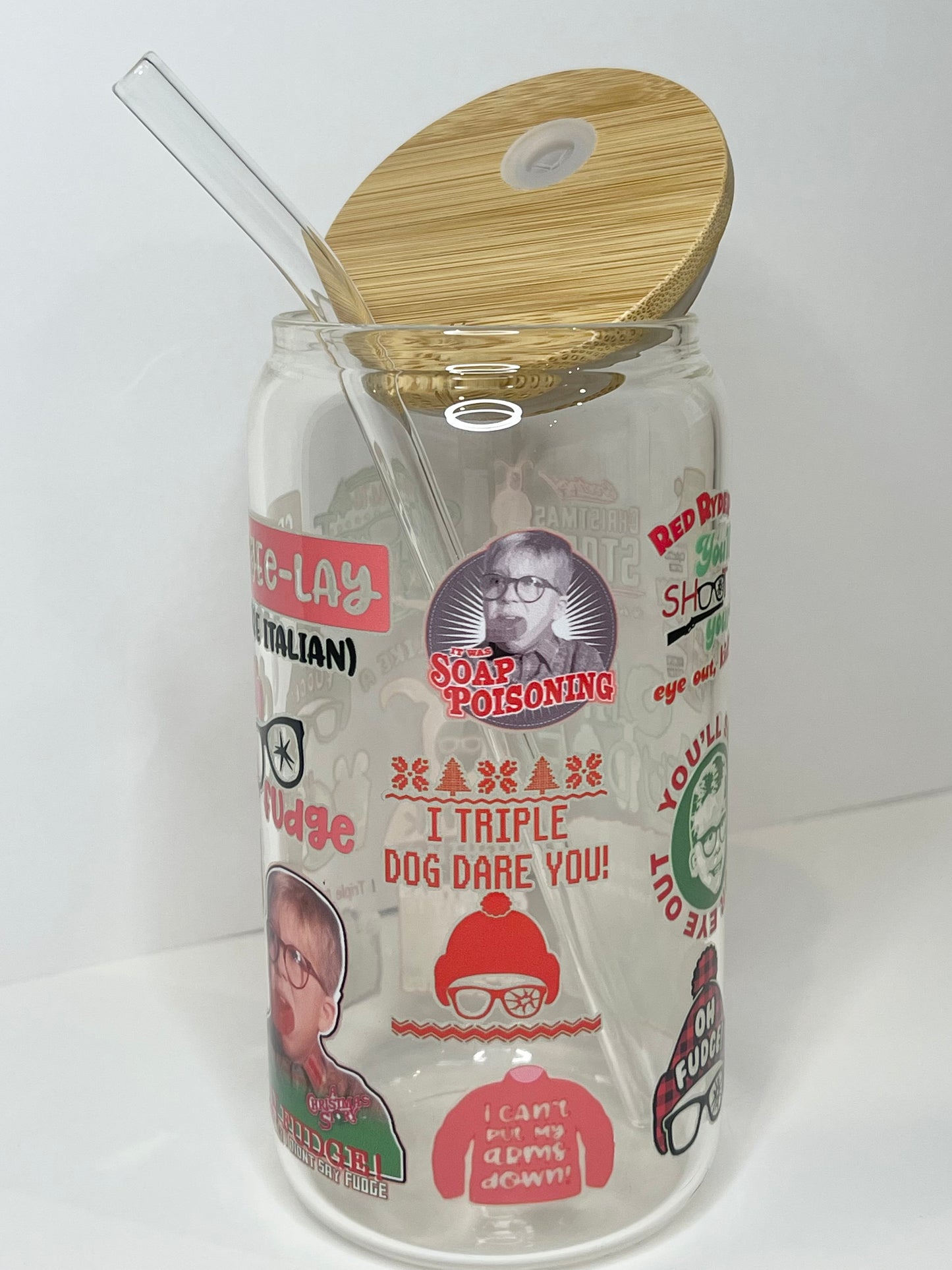 16 oz. A Christmas Story Glass Cup