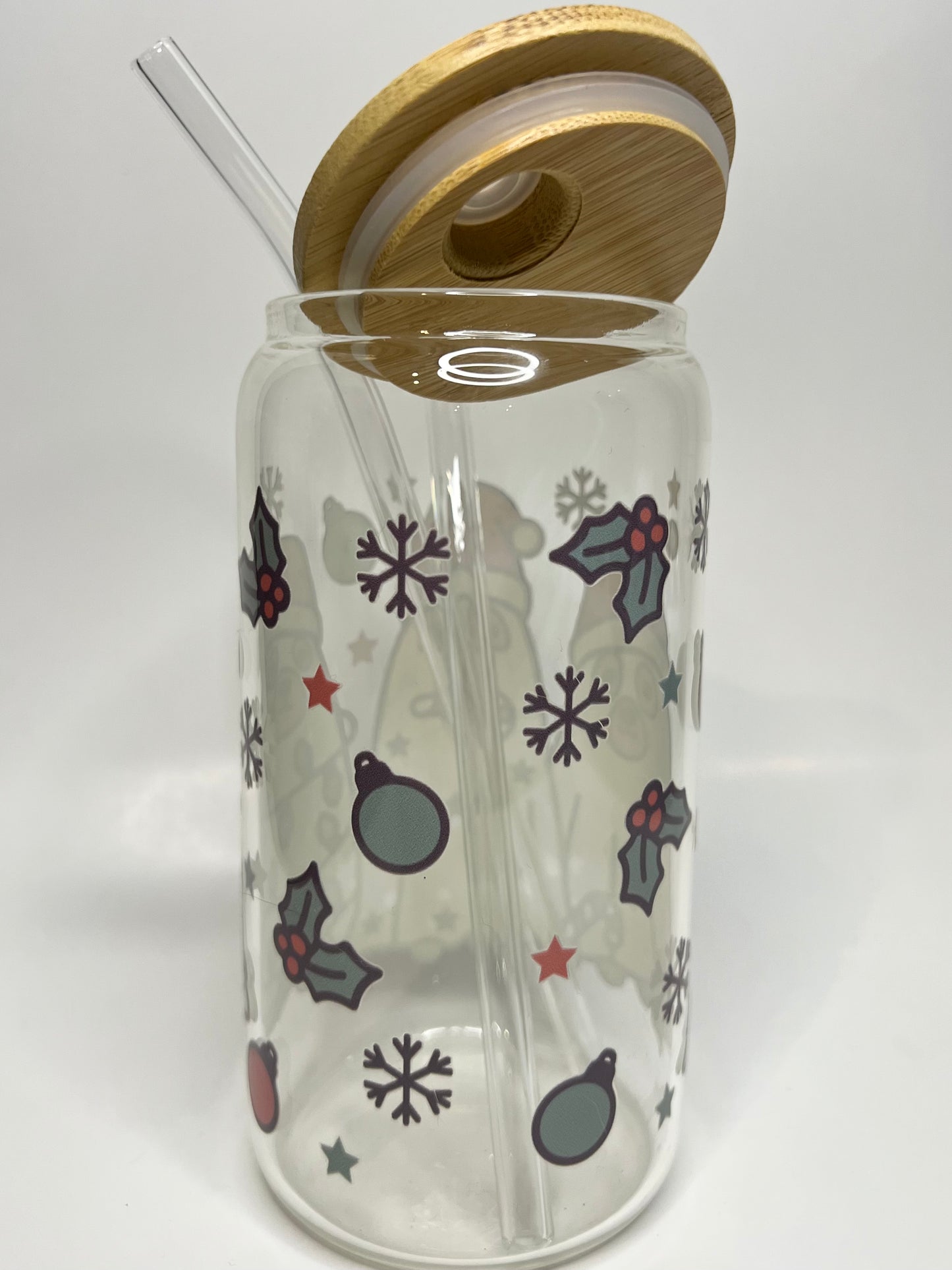 16 oz. Ghost Pup Glass Cup