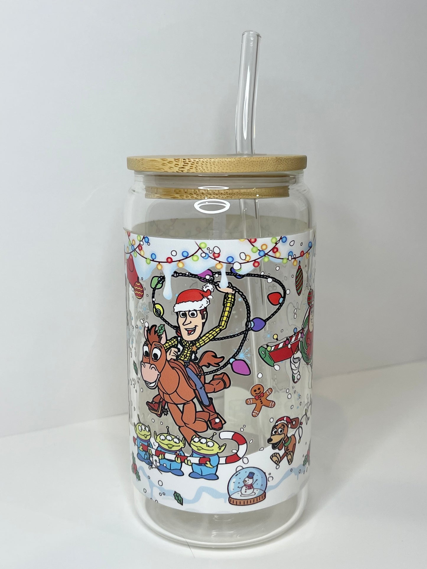 16 oz. Woody and Friends Glass Cup