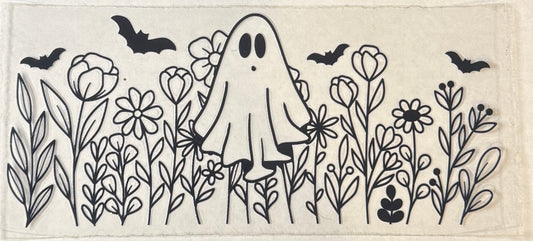 Simple Floral Ghost 16oz.