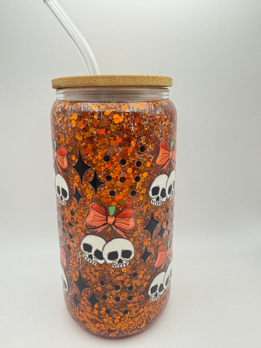 16 oz. Skull Cherry Snow Globe