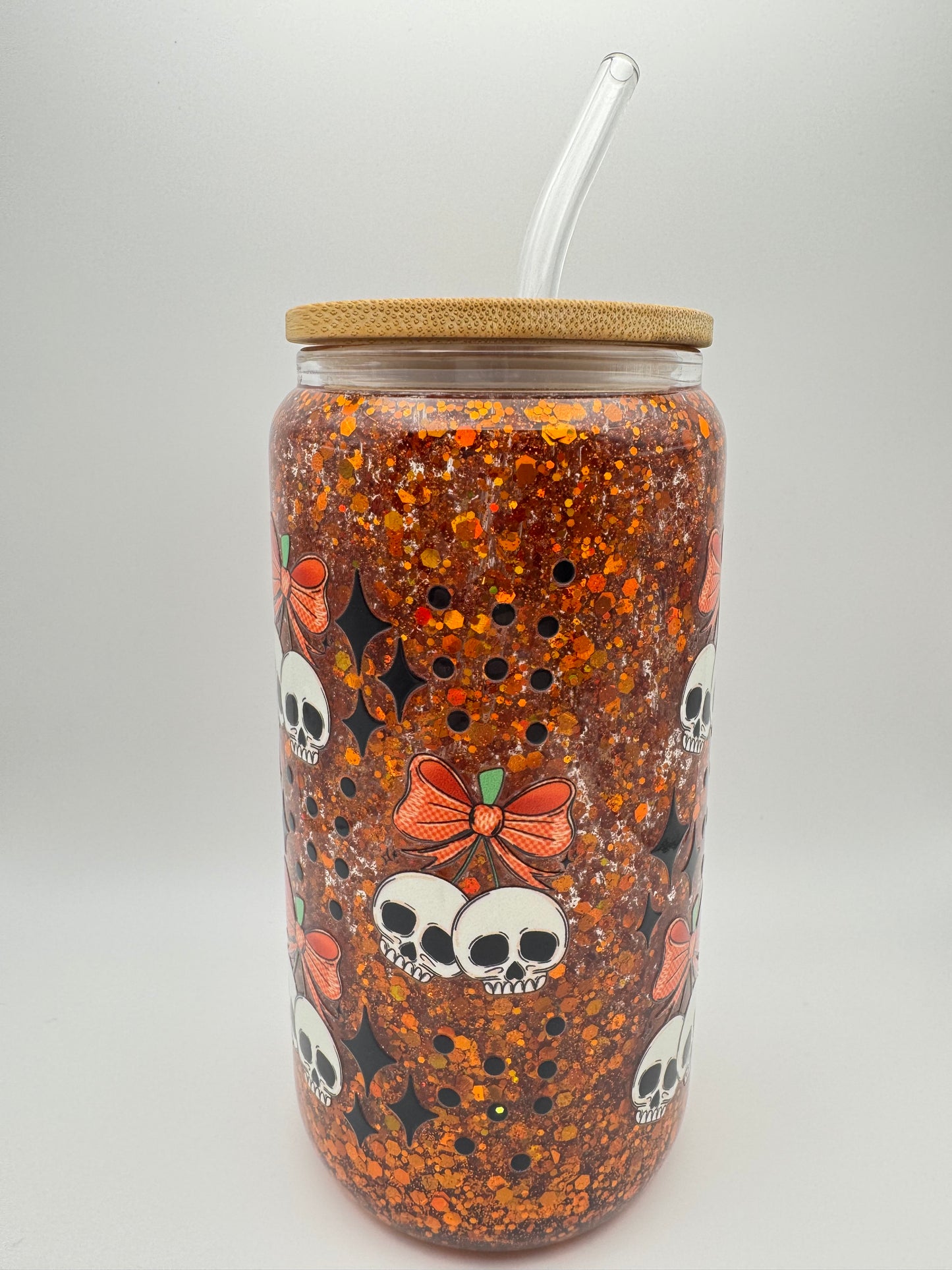 16 oz. Skull Cherry Snow Globe